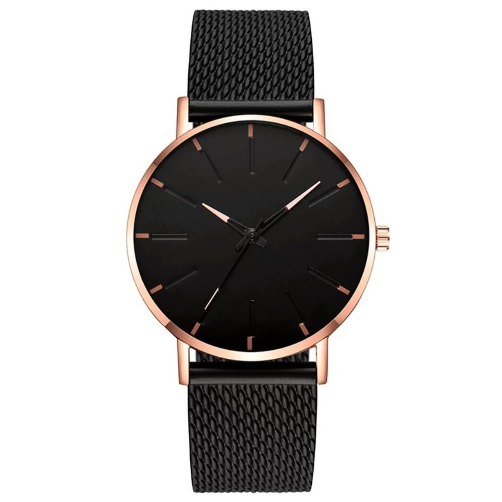 Men's mesh strap ultra-thin quartz watch